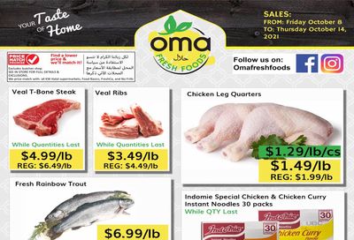 Oma Fresh Foods Flyer October 8 to 14