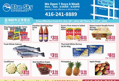 Blue Sky Supermarket (North York) Flyer October 8 to 14