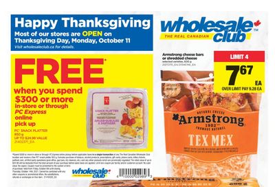 Real Canadian Wholesale Club Flyer October 8 to 14