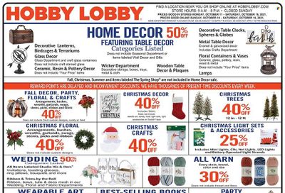 Hobby Lobby Weekly Ad Flyer October 10 to October 17