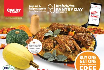 Quality Foods Flyer October 11 to 17