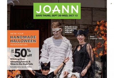 JOANN Weekly Ad Flyer October 13 to October 20