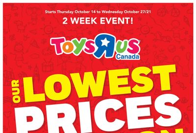 Toys R Us Lowest Prices of the Season Flyer October 14 to 27