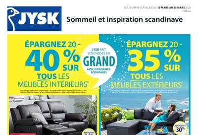 JYSK (QC) Flyer March 19 to 25