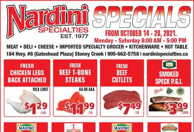 Nardini Specialties Flyer October 14 to 20