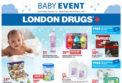 London Drugs Baby Event Flyer October 15 to November 3