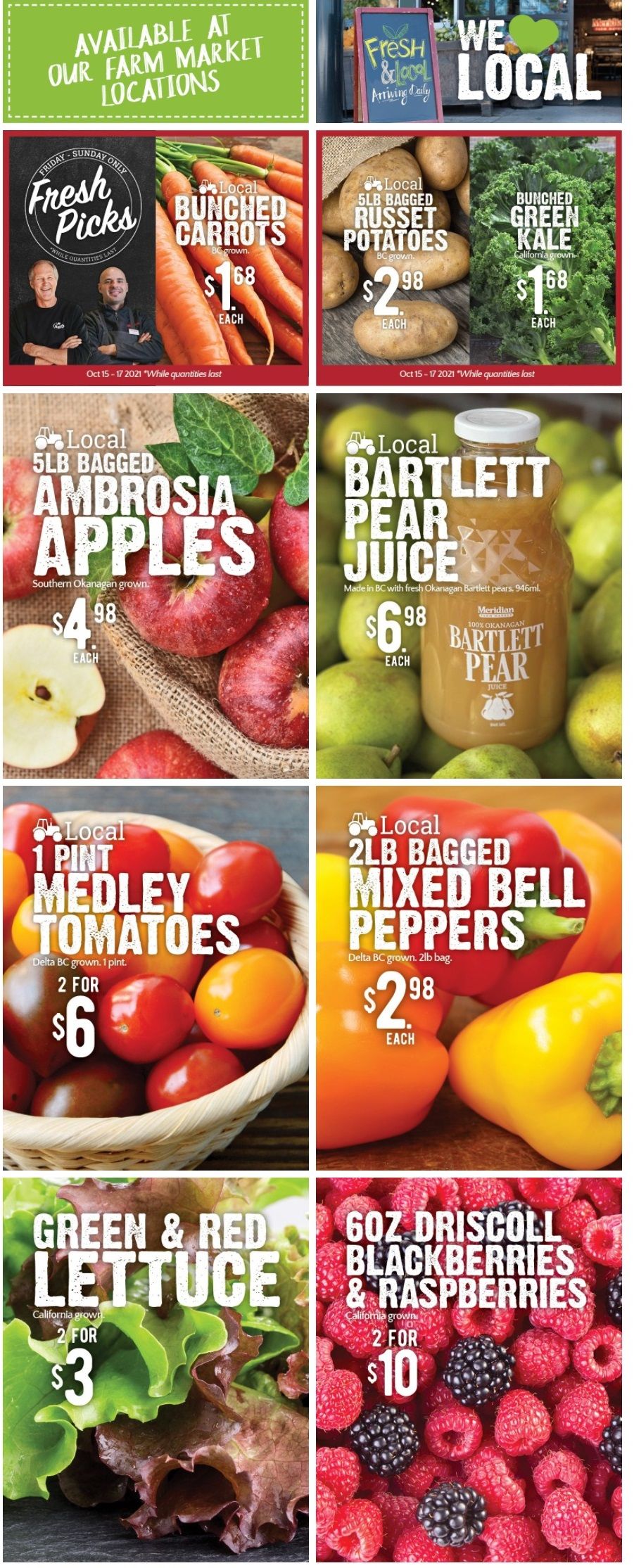 Meridian Farm Market Flyer October 14 to 20