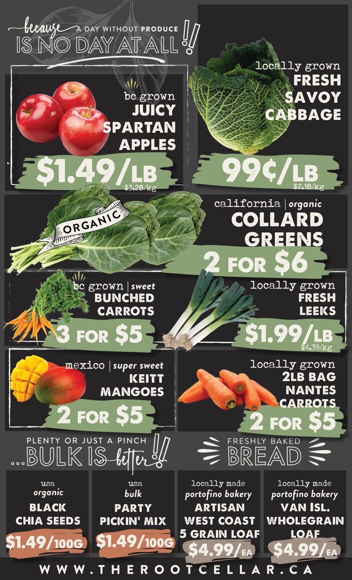 The Root Cellar Flyer October 14 to 20