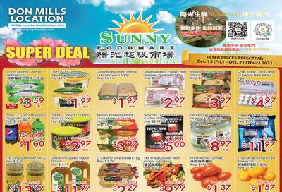 Sunny Foodmart (Don Mills) Flyer October 15 to 21