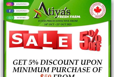 Atiya's Fresh Farm Flyer October 14 to 21