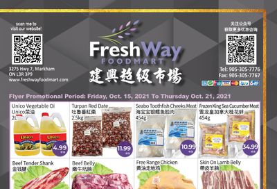 FreshWay Foodmart Flyer October 15 to 21