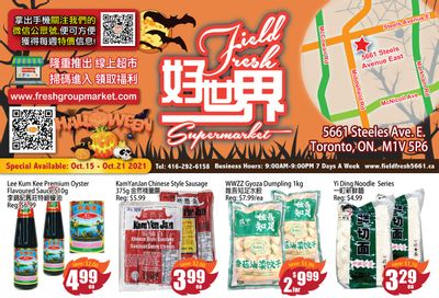 Field Fresh Supermarket Flyer October 15 to 21