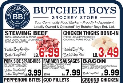 Butcher Boys Grocery Store Flyer October 13 to 21