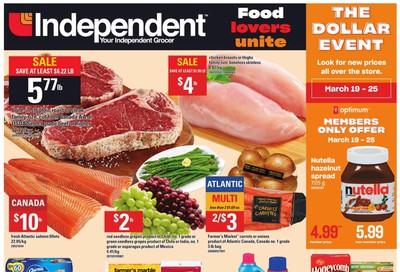 Independent Grocer (Atlantic) Flyer March 19 to 25