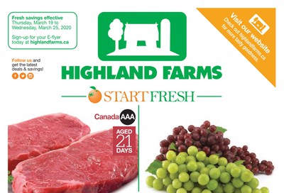 Highland Farms Flyer March 19 to 25