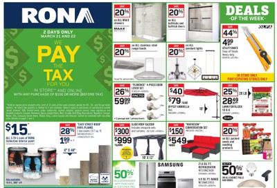 Rona (ON) Flyer March 19 to 25