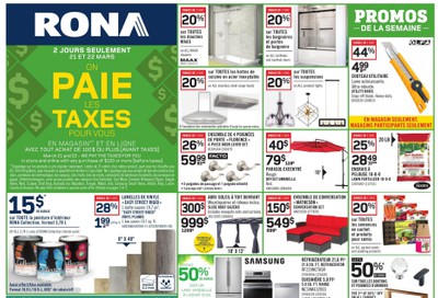 Rona (QC) Flyer March 19 to 25