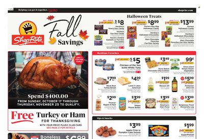 ShopRite (CT, DE, MD, NJ, NY, PA) Weekly Ad Flyer October 19 to October 26