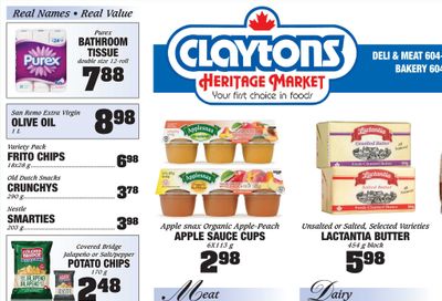 Claytons Heritage Market Flyer October 15 to 21