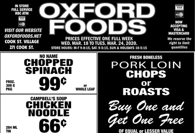 Oxford Foods Flyer March 18 to 24