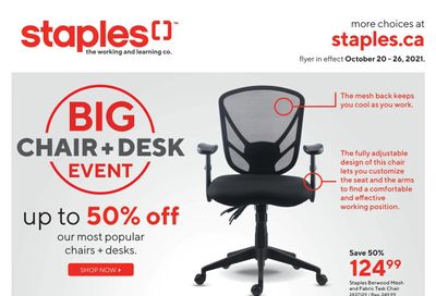 Staples Flyer October 20 to 26