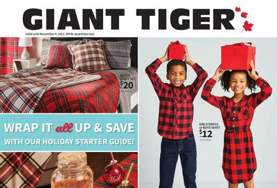 Giant Tiger Wrap it all Up and Save Flyer October 20 to November 9