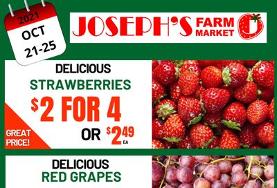 Joseph's Farm Market Flyer October 21 to 25