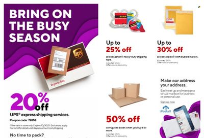 Staples Weekly Ad Flyer October 21 to October 28