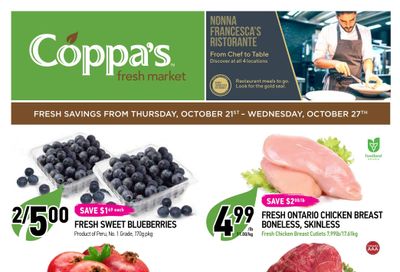 Coppa's Fresh Market Flyer October 21 to 27