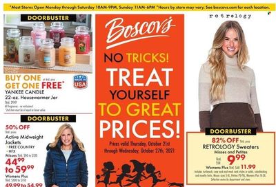 Boscov's (CT, DE, MD, NJ, NY, PA) Weekly Ad Flyer October 21 to October 28