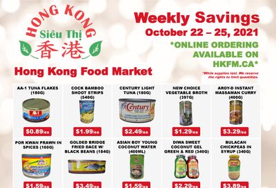 Hong Kong Food Market Flyer October 22 to 25