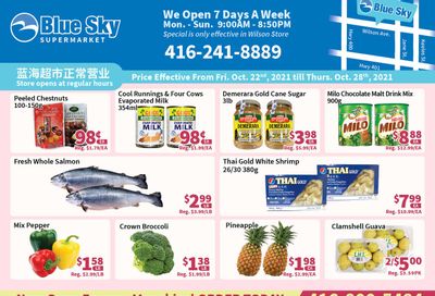 Blue Sky Supermarket (North York) Flyer October 22 to 28