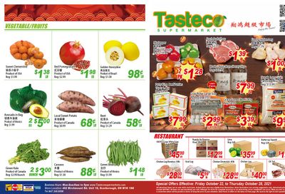 Tasteco Supermarket Flyer October 22 to 28