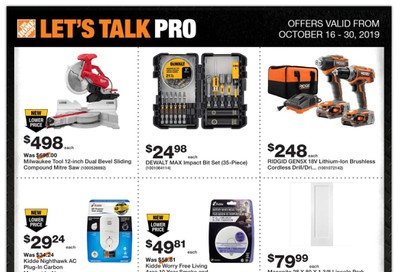 Home Depot Pro Flyer October 16 to 30