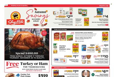 ShopRite (CT, DE, MD, NJ, NY, PA) Weekly Ad Flyer October 25 to November 1