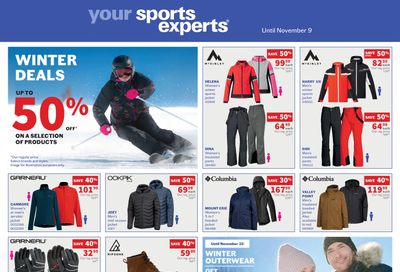 Sports Experts Flyer October 27 to November 9