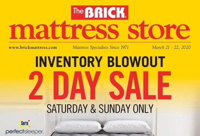 The Brick Mattress Store Flyer March 17 to April 1
