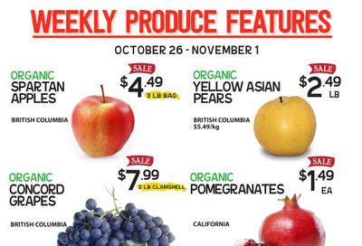 Pomme Natural Market Flyer October 26 to November 1