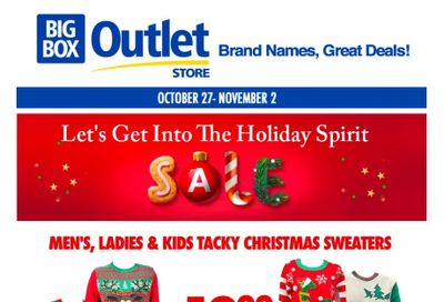 Big Box Outlet Store Flyer October 27 to November 2