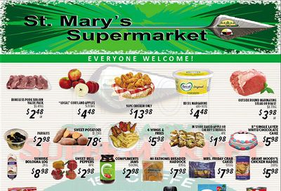 St. Mary's Supermarket Flyer October 27 to November 2