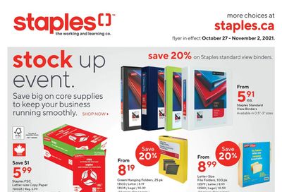 Staples Flyer October 27 to November 2