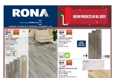 Rona (ON) Flyer October 28 to November 3