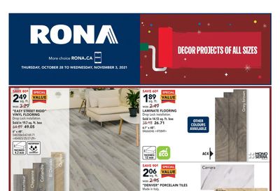 Rona (Atlantic) Flyer October 28 to November 3