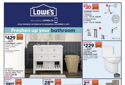 Lowe's Flyer October 28 to November 3