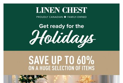 Linen Chest Get Ready for the Holidays Flyer October 20 to November 9