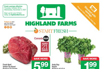 Highland Farms Flyer October 28 to November 3