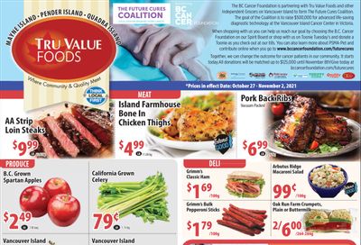 Tru Value Foods Flyer October 27 to November 2