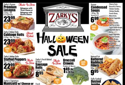 Zarky's Flyer October 27 to November 2