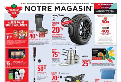 Canadian Tire (QC) Flyer October 28 to November 3