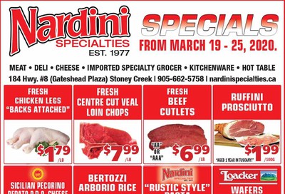 Nardini Specialties Flyer March 19 to 25